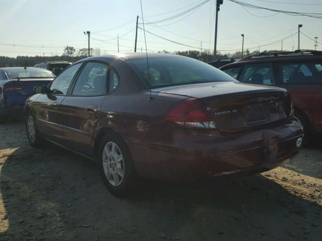 1FAFP53U25A306044 - 2005 FORD TAURUS SE MAROON photo 3