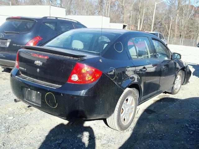 1G1AL55F177403923 - 2007 CHEVROLET COBALT LT BLACK photo 4