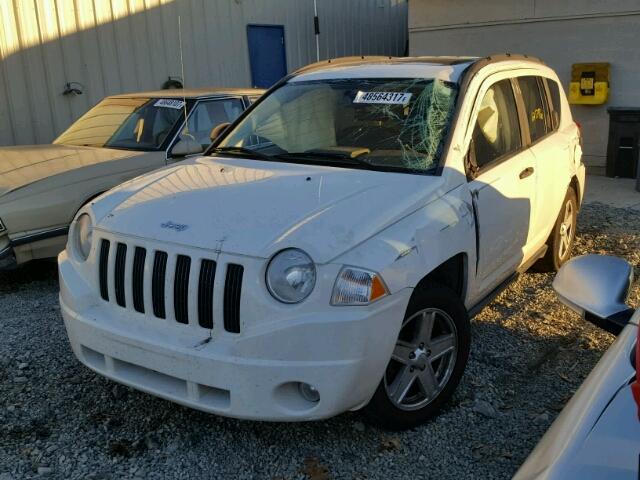 1J8FT47W77D145793 - 2007 JEEP COMPASS WHITE photo 2