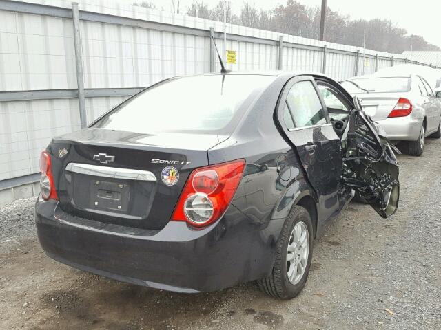 1G1JC5SHXD4254107 - 2013 CHEVROLET SONIC LT BLACK photo 4