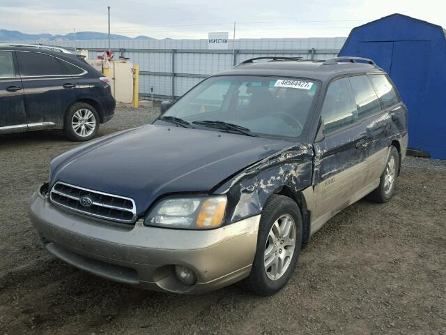 4S3BH665X26636206 - 2002 SUBARU LEGACY OUT BLUE photo 2