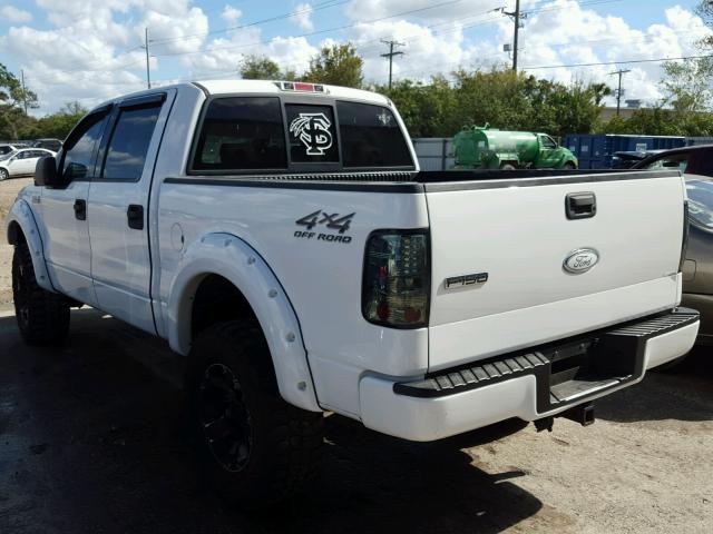 1FTPW145X4KB92367 - 2004 FORD F150 SUPER WHITE photo 3