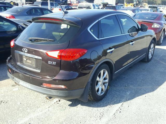 JNKAJ09EX8M304035 - 2008 INFINITI EX35 BASE MAROON photo 4