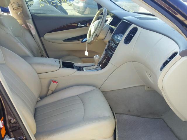 JNKAJ09EX8M304035 - 2008 INFINITI EX35 BASE MAROON photo 5