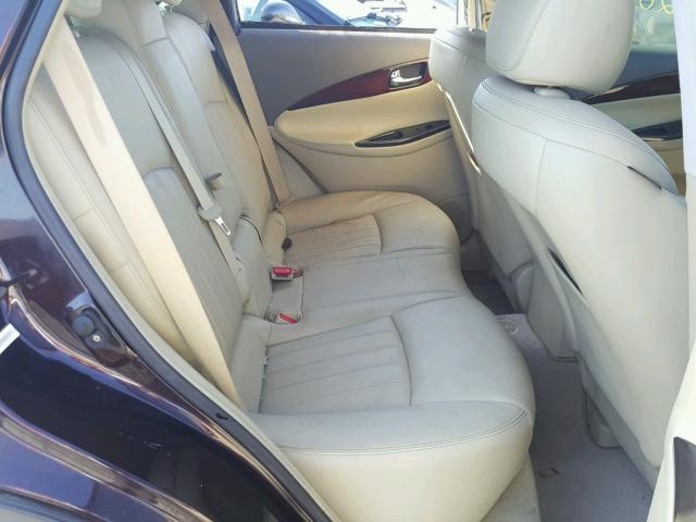 JNKAJ09EX8M304035 - 2008 INFINITI EX35 BASE MAROON photo 6