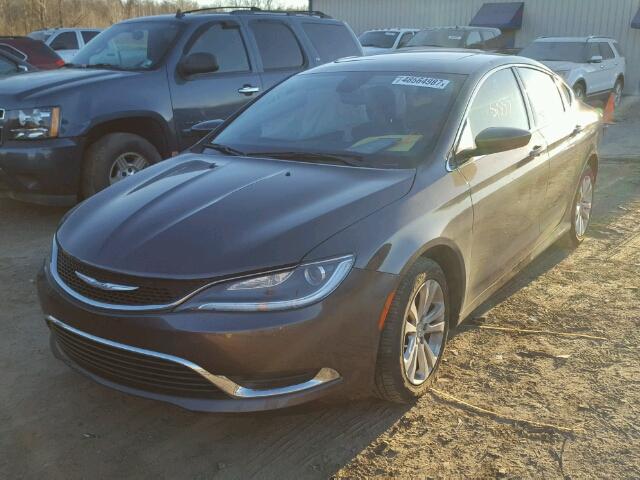 1C3CCCAB0FN552829 - 2015 CHRYSLER 200 LIMITE GRAY photo 2