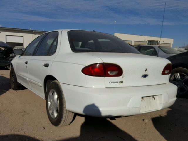 1G1JC524327220051 - 2002 CHEVROLET CAVALIER B WHITE photo 3