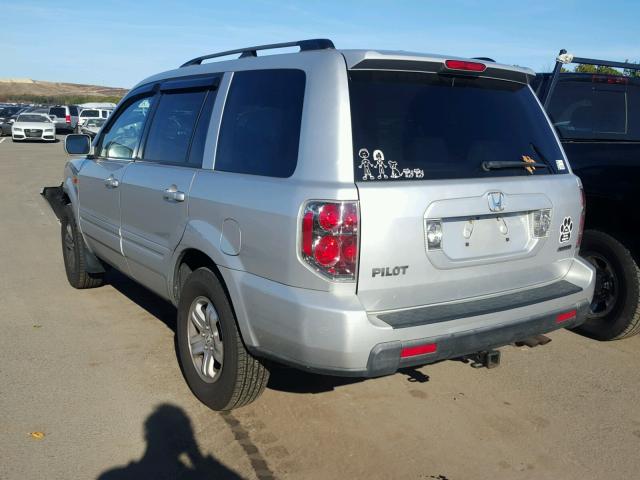 5FNYF18258B040309 - 2008 HONDA PILOT VP SILVER photo 3