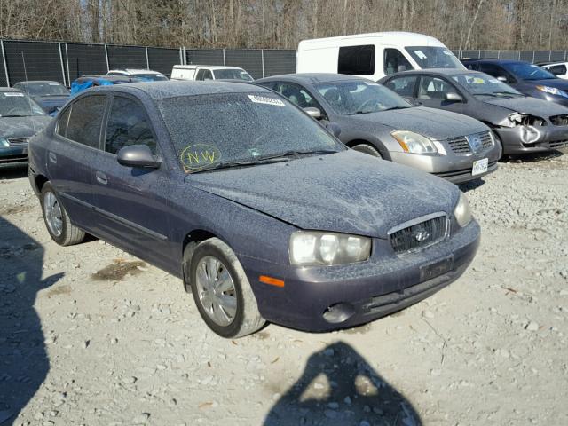 KMHDN45D82U414110 - 2002 HYUNDAI ELANTRA GL GRAY photo 1