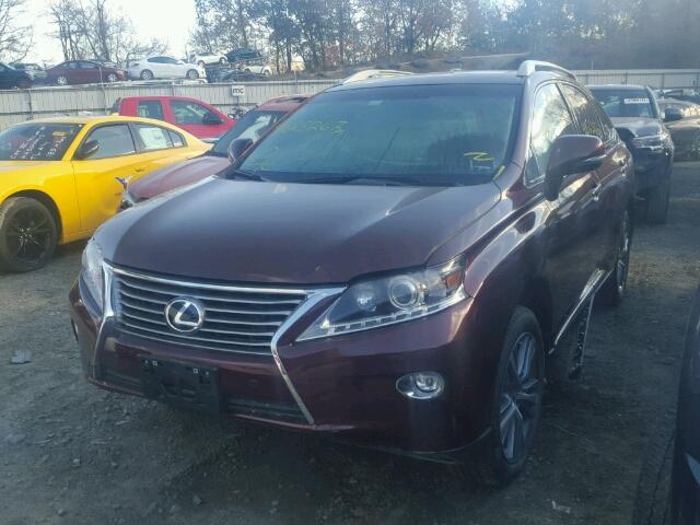 2T2ZK1BA7FC194081 - 2015 LEXUS RX 350 BURGUNDY photo 2