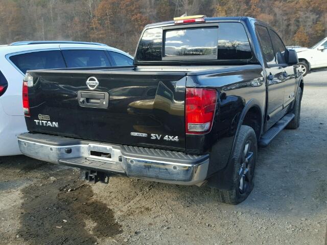 1N6BA0ECXFN512205 - 2015 NISSAN TITAN S BLACK photo 4