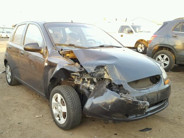 KL1TD62615B485404 - 2005 CHEVROLET AVEO BASE BLACK photo 1