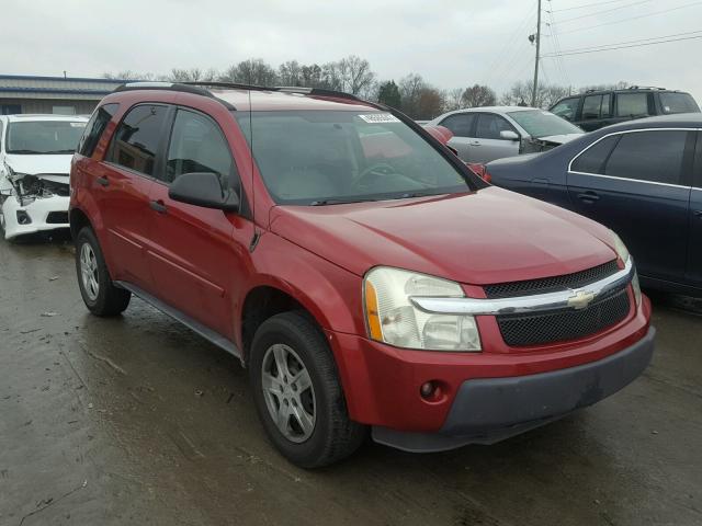 2CNDL13F956030638 - 2005 CHEVROLET EQUINOX LS RED photo 1