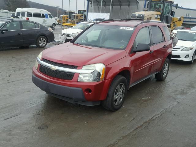 2CNDL13F956030638 - 2005 CHEVROLET EQUINOX LS RED photo 2