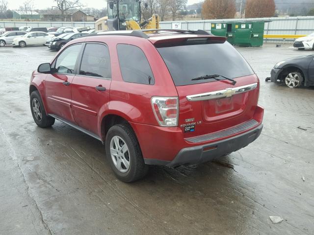 2CNDL13F956030638 - 2005 CHEVROLET EQUINOX LS RED photo 3