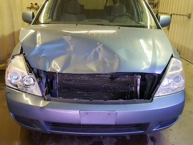 KNDMB233786255847 - 2008 KIA SEDONA EX BLUE photo 9