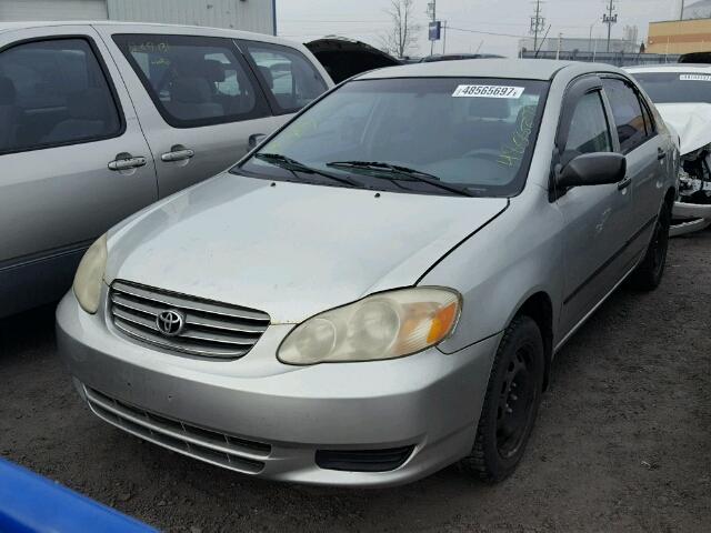 2T1BR32E83C726062 - 2003 TOYOTA COROLLA CE SILVER photo 2