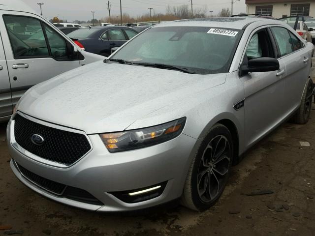 1FAHP2KT8FG179816 - 2015 FORD TAURUS SHO SILVER photo 2