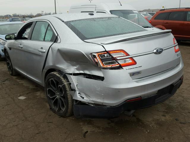 1FAHP2KT8FG179816 - 2015 FORD TAURUS SHO SILVER photo 3