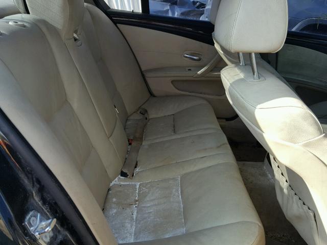 WBANU53568CT02950 - 2008 BMW 528 I BLACK photo 6