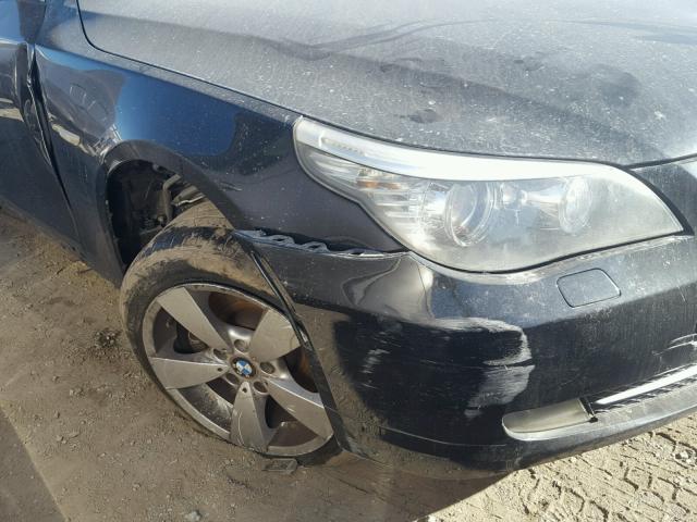 WBANU53568CT02950 - 2008 BMW 528 I BLACK photo 9