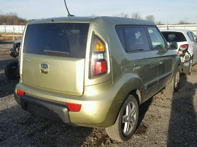 KNDJT2A27A7064729 - 2010 KIA SOUL + GREEN photo 4