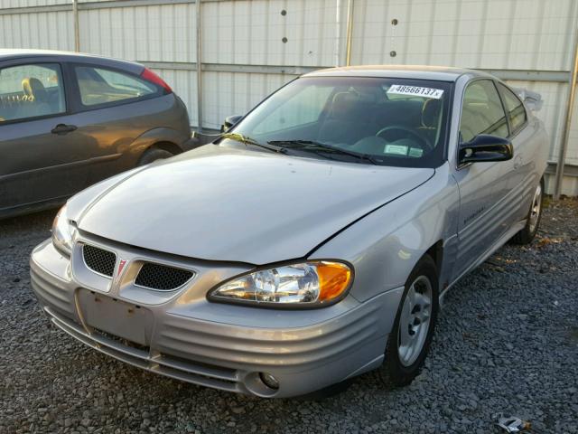 1G2NE12T5YM745727 - 2000 PONTIAC GRAND AM S SILVER photo 2