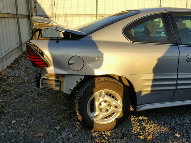 1G2NE12T5YM745727 - 2000 PONTIAC GRAND AM S SILVER photo 9