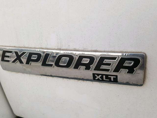 1FMEU63E86UA65941 - 2006 FORD EXPLORER X WHITE photo 9