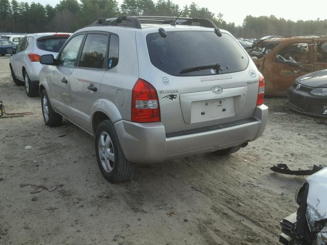 KM8JM12B06U431027 - 2006 HYUNDAI TUCSON GL SILVER photo 3