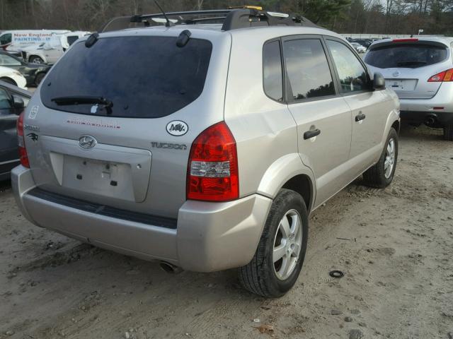 KM8JM12B06U431027 - 2006 HYUNDAI TUCSON GL SILVER photo 4