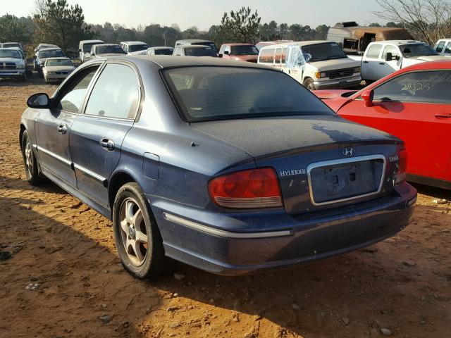 KMHWF35H15A199758 - 2005 HYUNDAI SONATA GLS BLUE photo 3