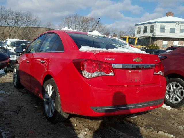 1G1PG5SB9F7239531 - 2015 CHEVROLET CRUZE LTZ RED photo 3