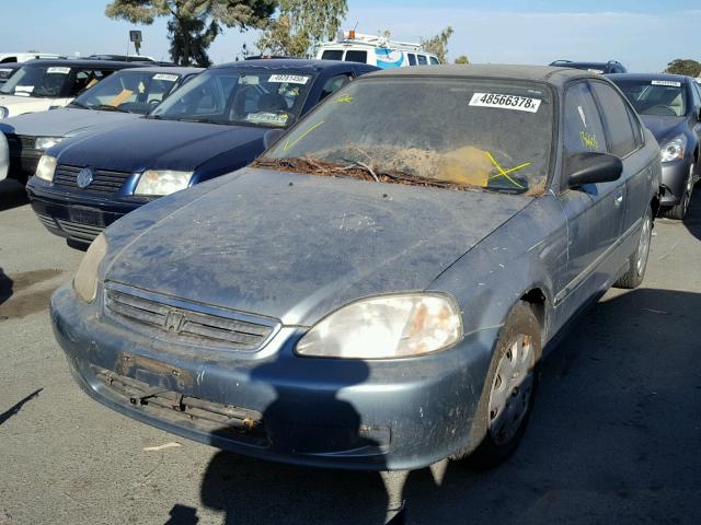 2HGEJ6612YH516083 - 2000 HONDA CIVIC BASE BLUE photo 2