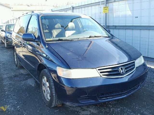5FNRL18913B056042 - 2003 HONDA ODYSSEY EX BLUE photo 1