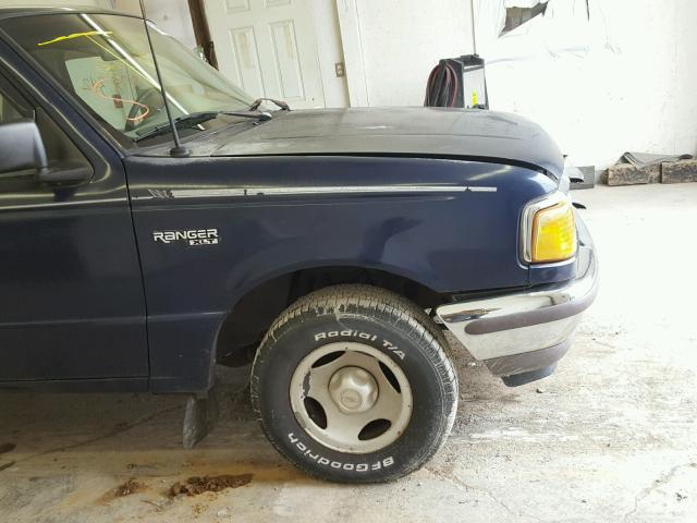 1FTCR10U5TUD90537 - 1996 FORD RANGER BLUE photo 9