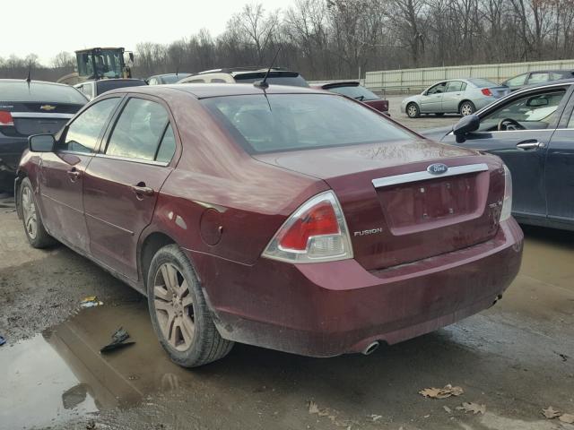 3FAHP08147R156490 - 2007 FORD FUSION SEL MAROON photo 3