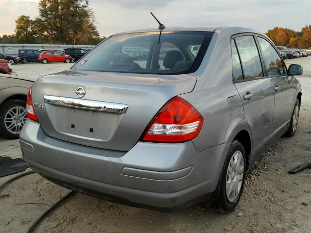 3N1BC1AP7AL396386 - 2010 NISSAN VERSA S GRAY photo 4