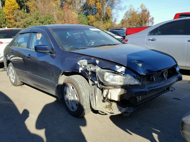 1HGCM56324A147664 - 2004 HONDA ACCORD LX BLUE photo 1