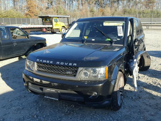 SALSK2D46AA255557 - 2010 LAND ROVER RANGE ROVE BLACK photo 2