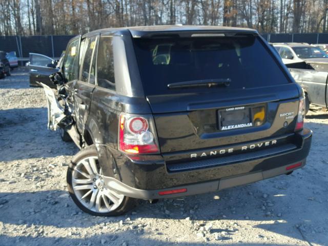 SALSK2D46AA255557 - 2010 LAND ROVER RANGE ROVE BLACK photo 3