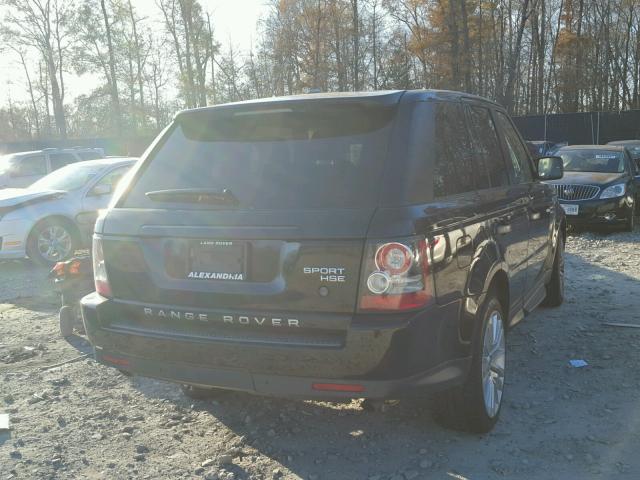 SALSK2D46AA255557 - 2010 LAND ROVER RANGE ROVE BLACK photo 4