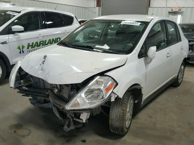 3N1BC1AP1AL448823 - 2010 NISSAN VERSA S WHITE photo 2