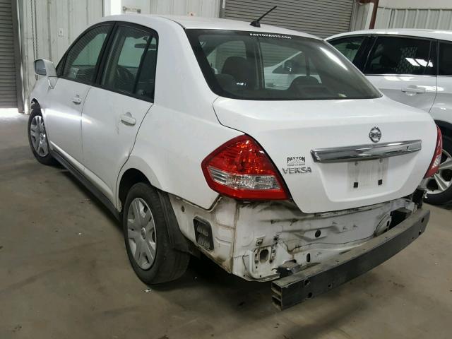 3N1BC1AP1AL448823 - 2010 NISSAN VERSA S WHITE photo 3