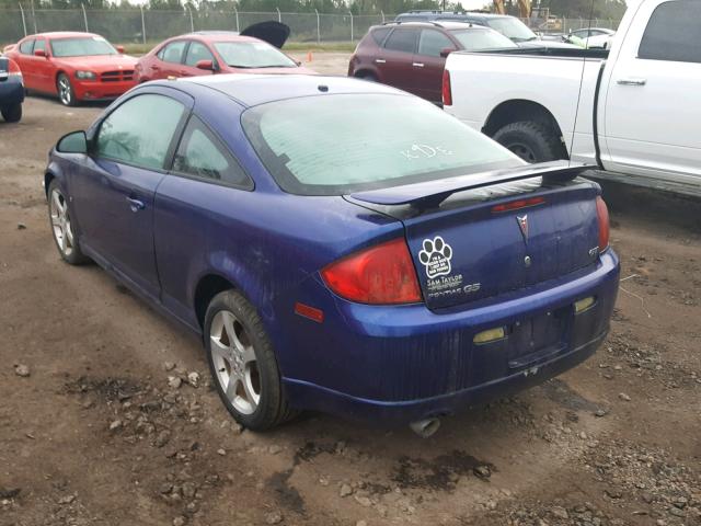 1G2AN18B777333495 - 2007 PONTIAC G5 GT BLUE photo 3