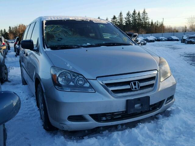 5FNRL38296B510525 - 2006 HONDA ODYSSEY LX SILVER photo 1