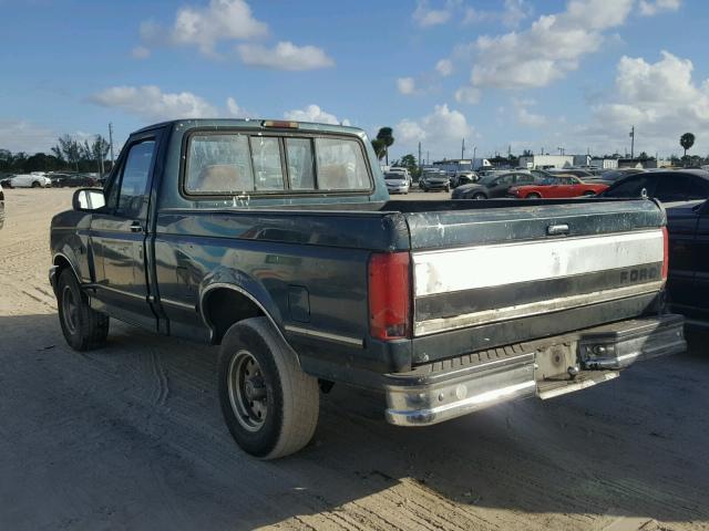 1FTEF15NXSNA80203 - 1995 FORD F150 BLUE photo 3