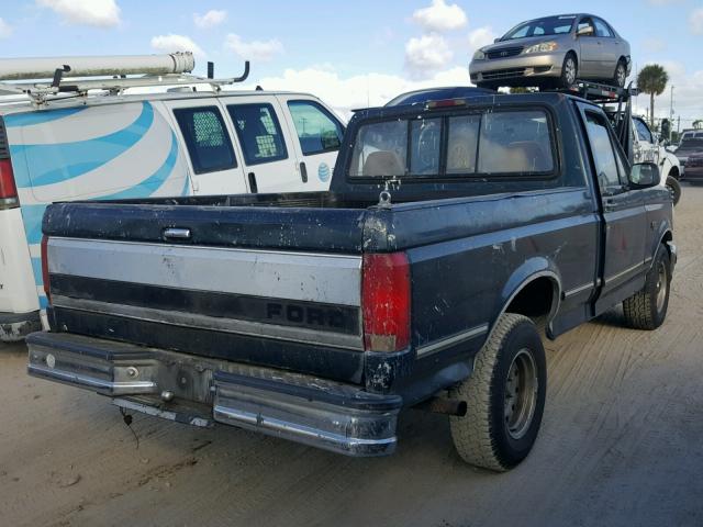 1FTEF15NXSNA80203 - 1995 FORD F150 BLUE photo 4