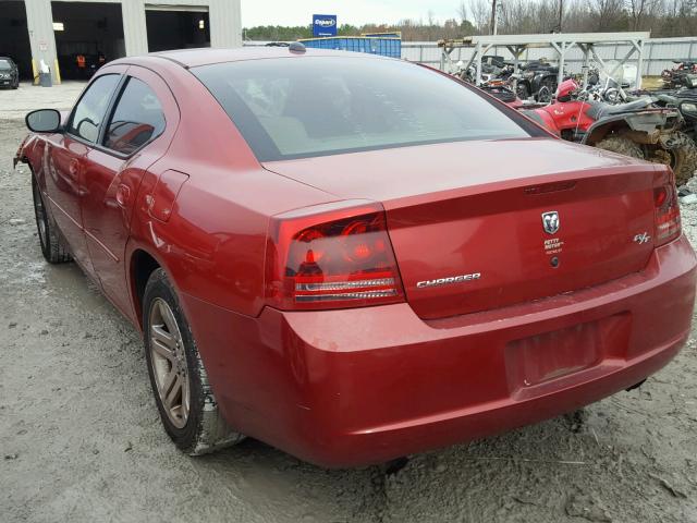 2B3KA53H16H191244 - 2006 DODGE CHARGER R/ RED photo 3