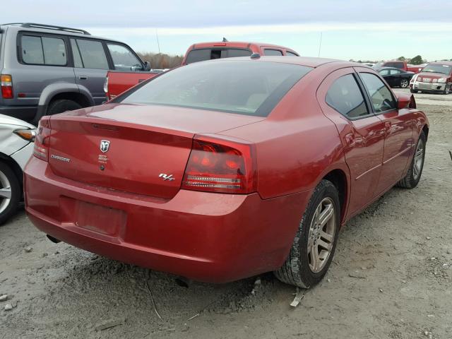 2B3KA53H16H191244 - 2006 DODGE CHARGER R/ RED photo 4